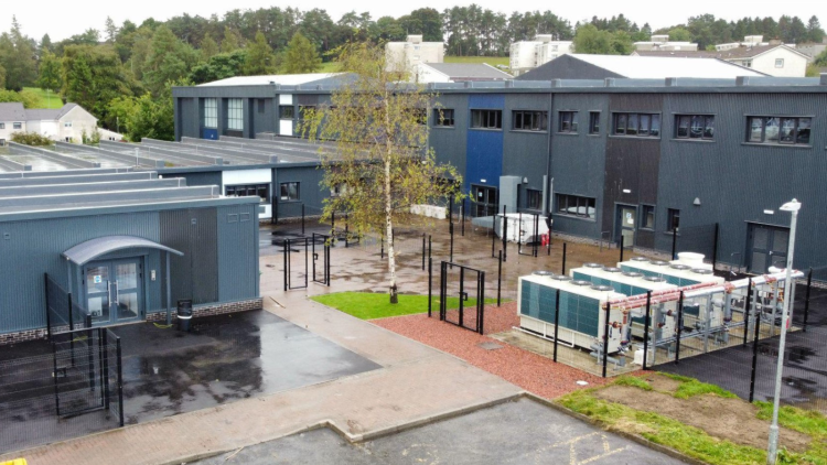 Completed nursery and air source heat pumps, credit South Lanarkshire Council